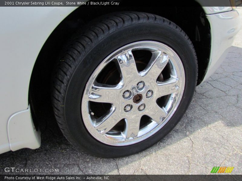 Stone White / Black/Light Gray 2001 Chrysler Sebring LXi Coupe