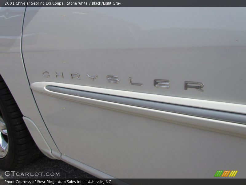 Stone White / Black/Light Gray 2001 Chrysler Sebring LXi Coupe