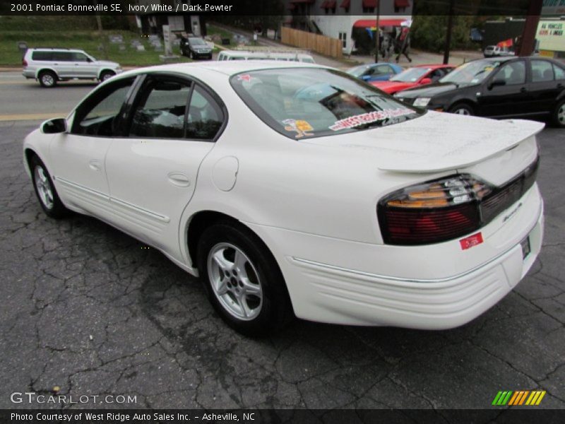 Ivory White / Dark Pewter 2001 Pontiac Bonneville SE