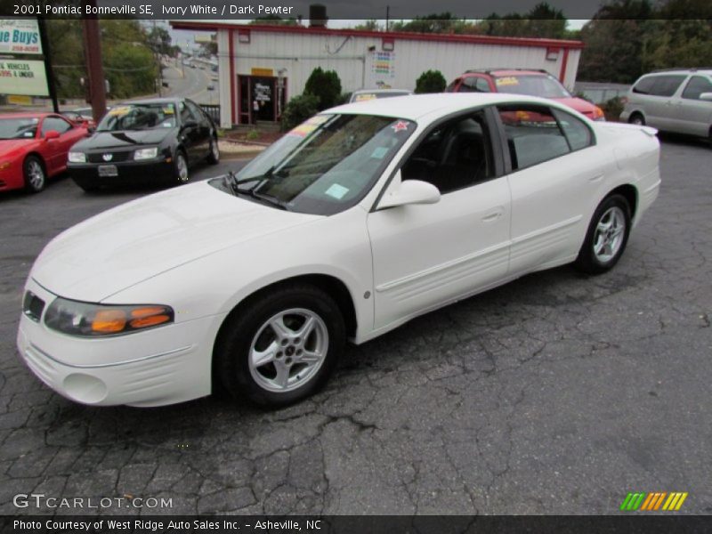 Ivory White / Dark Pewter 2001 Pontiac Bonneville SE