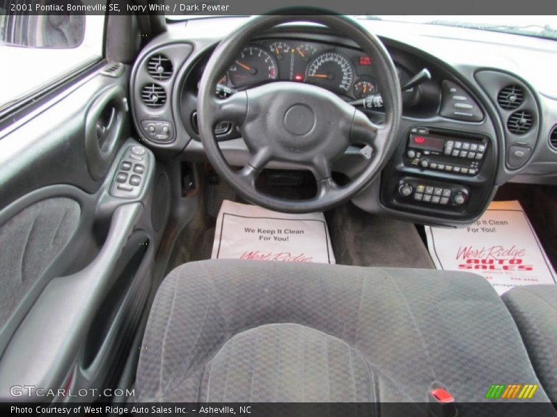 Ivory White / Dark Pewter 2001 Pontiac Bonneville SE