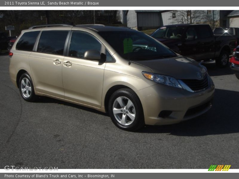 Sandy Beach Metallic / Bisque 2011 Toyota Sienna LE