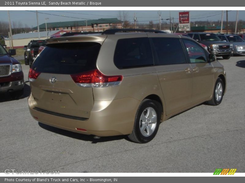 Sandy Beach Metallic / Bisque 2011 Toyota Sienna LE