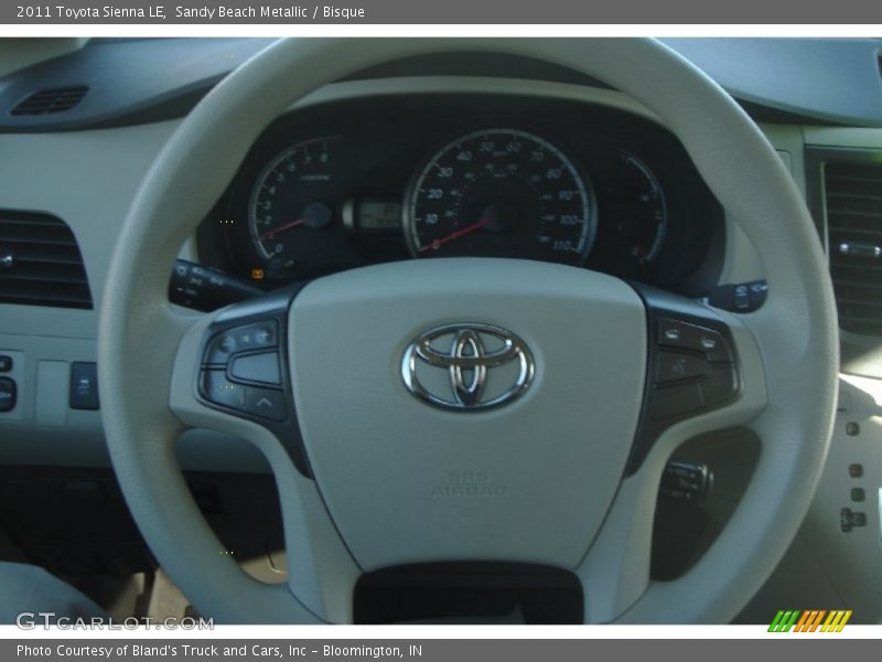 Sandy Beach Metallic / Bisque 2011 Toyota Sienna LE
