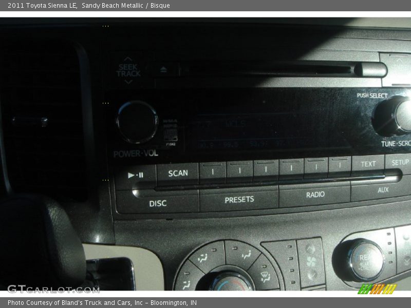 Sandy Beach Metallic / Bisque 2011 Toyota Sienna LE