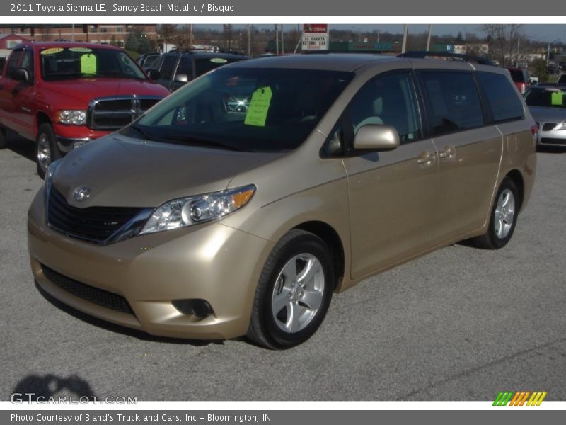 Sandy Beach Metallic / Bisque 2011 Toyota Sienna LE