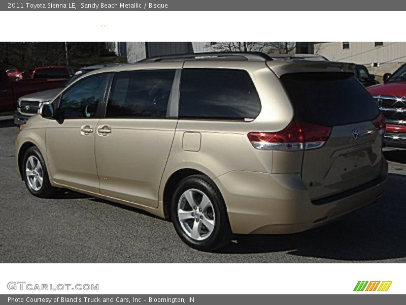 Sandy Beach Metallic / Bisque 2011 Toyota Sienna LE