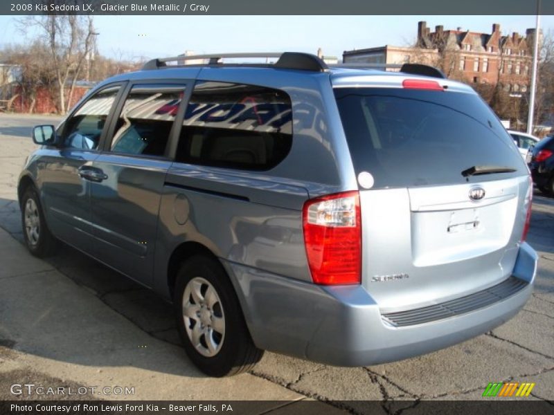 Glacier Blue Metallic / Gray 2008 Kia Sedona LX