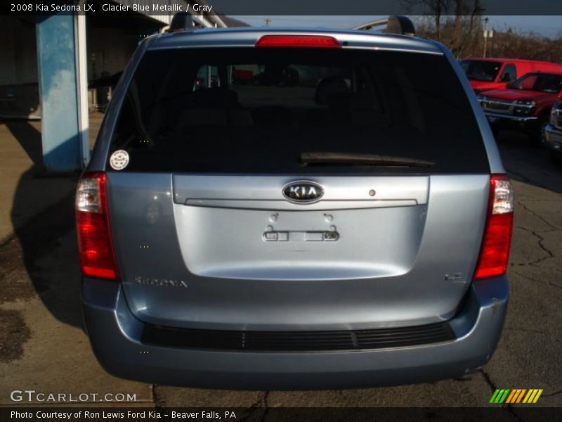Glacier Blue Metallic / Gray 2008 Kia Sedona LX