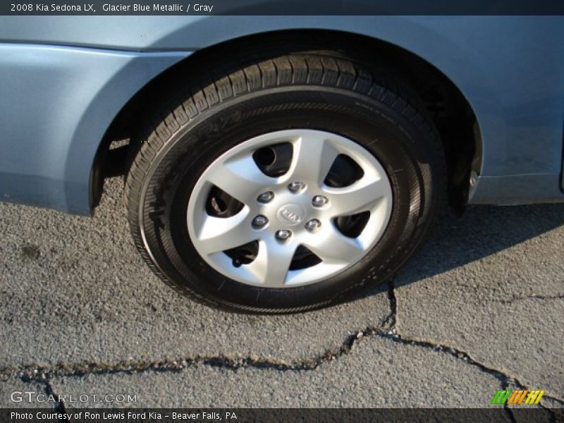 Glacier Blue Metallic / Gray 2008 Kia Sedona LX