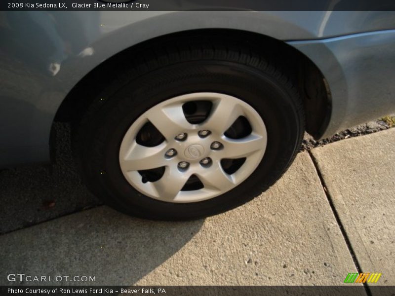 Glacier Blue Metallic / Gray 2008 Kia Sedona LX
