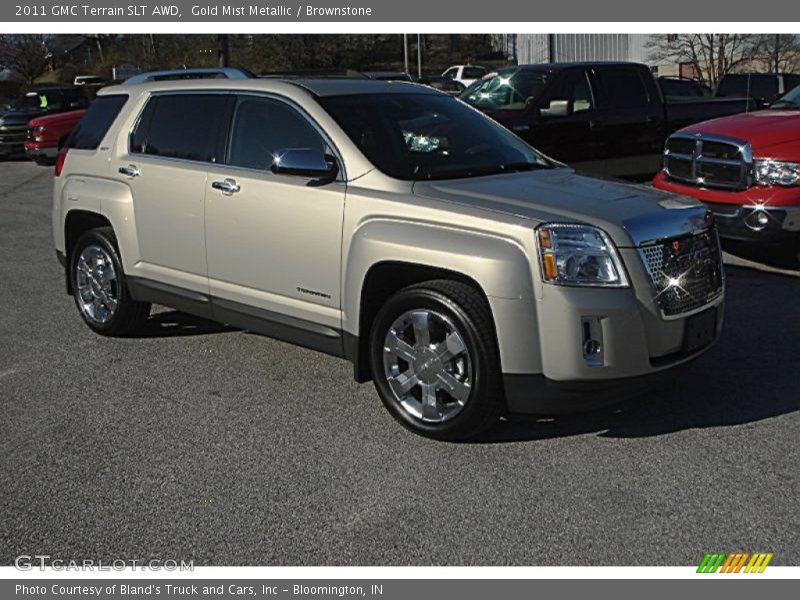 Gold Mist Metallic / Brownstone 2011 GMC Terrain SLT AWD