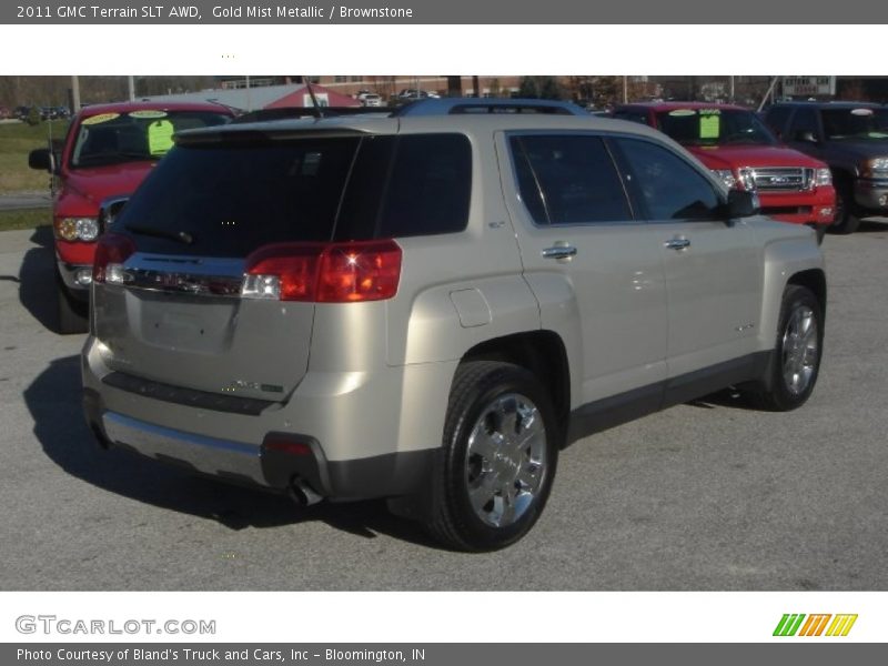 Gold Mist Metallic / Brownstone 2011 GMC Terrain SLT AWD