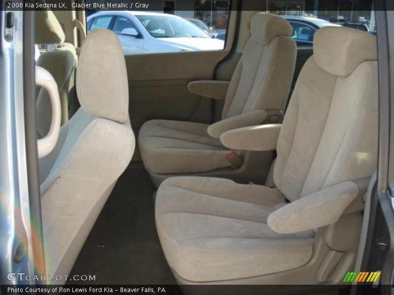 Glacier Blue Metallic / Gray 2008 Kia Sedona LX