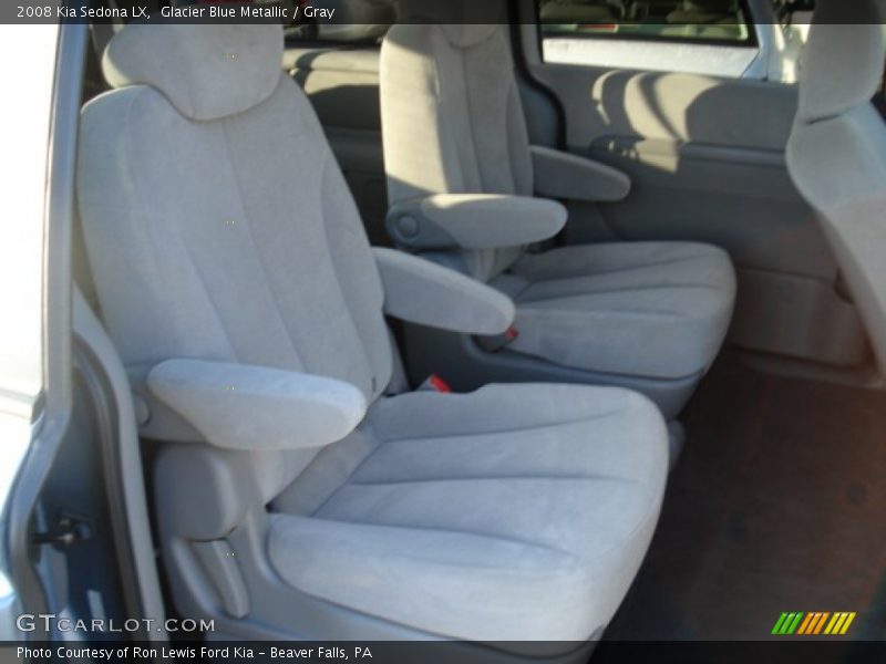 Glacier Blue Metallic / Gray 2008 Kia Sedona LX