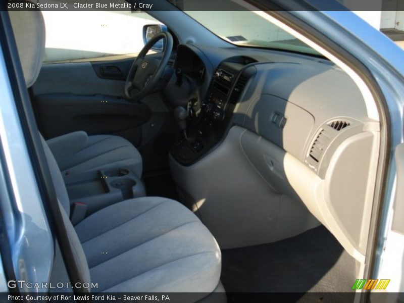 Glacier Blue Metallic / Gray 2008 Kia Sedona LX