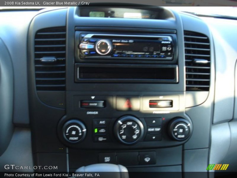 Glacier Blue Metallic / Gray 2008 Kia Sedona LX