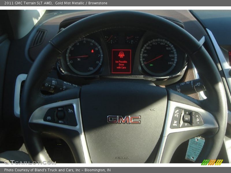 Gold Mist Metallic / Brownstone 2011 GMC Terrain SLT AWD