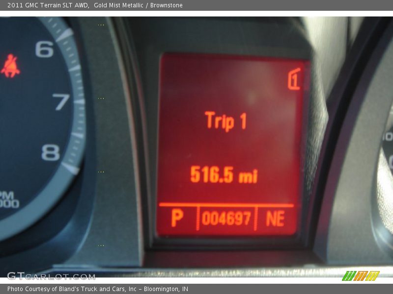 Gold Mist Metallic / Brownstone 2011 GMC Terrain SLT AWD