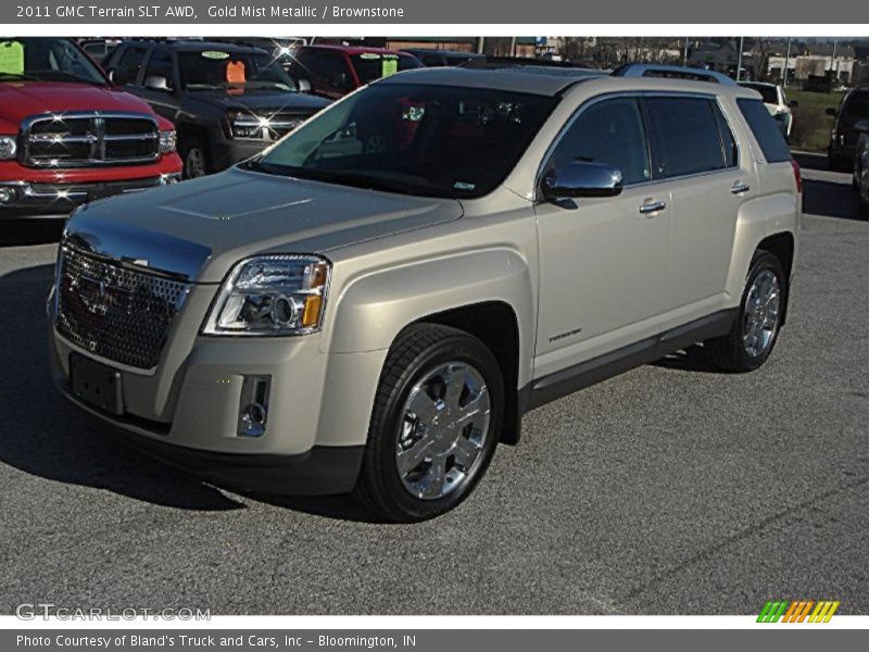 Gold Mist Metallic / Brownstone 2011 GMC Terrain SLT AWD