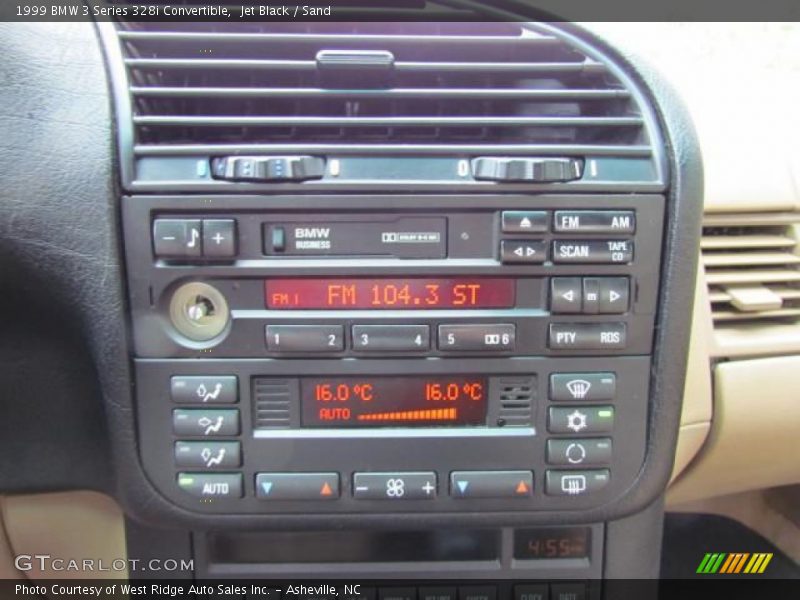 Controls of 1999 3 Series 328i Convertible