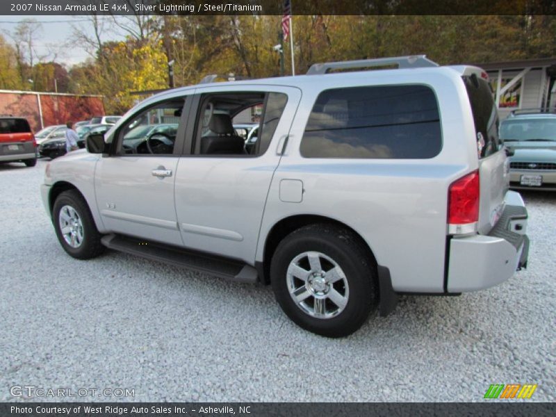 Silver Lightning / Steel/Titanium 2007 Nissan Armada LE 4x4