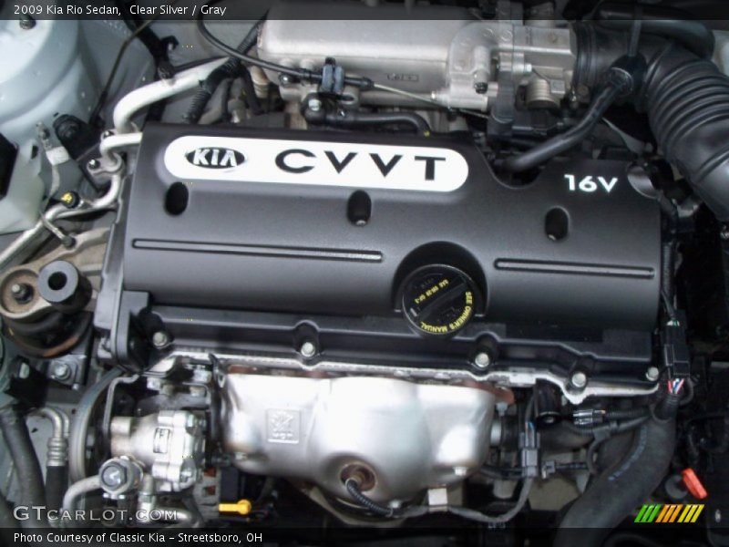 Clear Silver / Gray 2009 Kia Rio Sedan