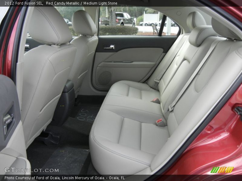 Red Candy Metallic / Medium Light Stone 2012 Ford Fusion SEL