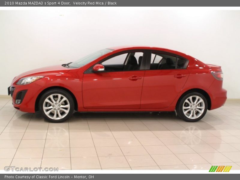 Velocity Red Mica / Black 2010 Mazda MAZDA3 s Sport 4 Door