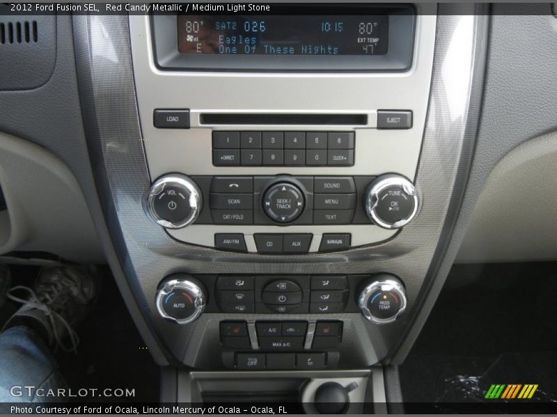 Red Candy Metallic / Medium Light Stone 2012 Ford Fusion SEL