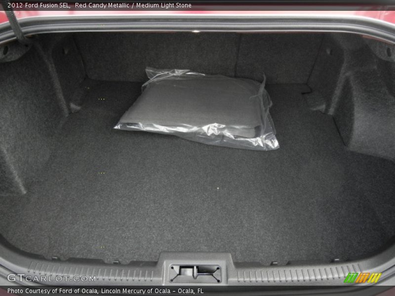 Red Candy Metallic / Medium Light Stone 2012 Ford Fusion SEL