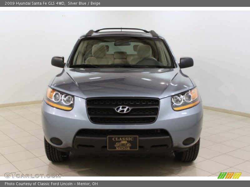 Silver Blue / Beige 2009 Hyundai Santa Fe GLS 4WD