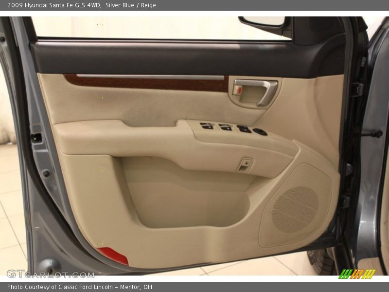 Silver Blue / Beige 2009 Hyundai Santa Fe GLS 4WD