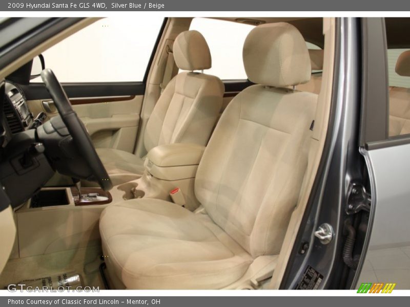 Silver Blue / Beige 2009 Hyundai Santa Fe GLS 4WD