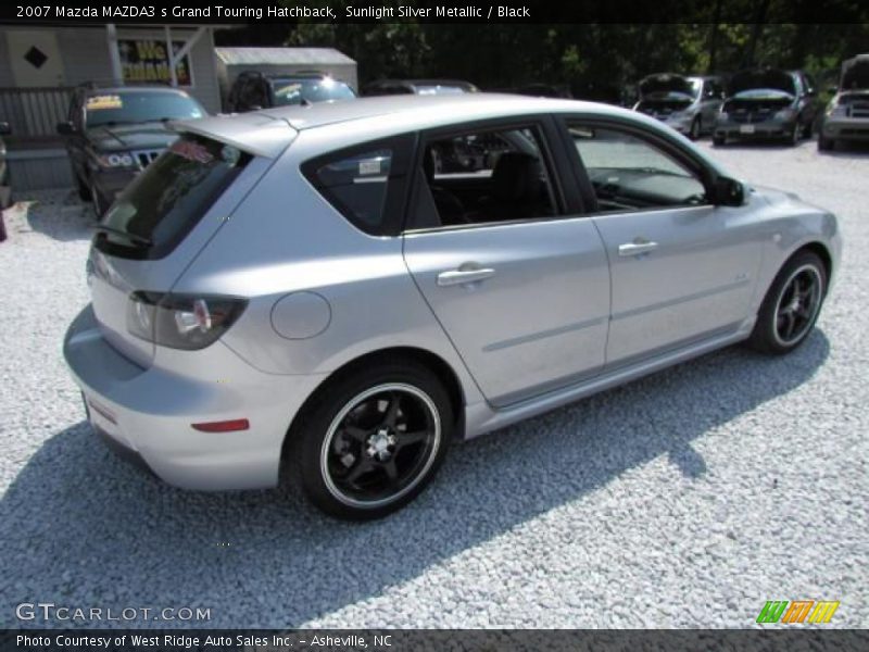 Sunlight Silver Metallic / Black 2007 Mazda MAZDA3 s Grand Touring Hatchback