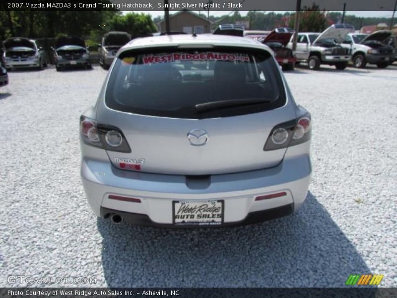 Sunlight Silver Metallic / Black 2007 Mazda MAZDA3 s Grand Touring Hatchback