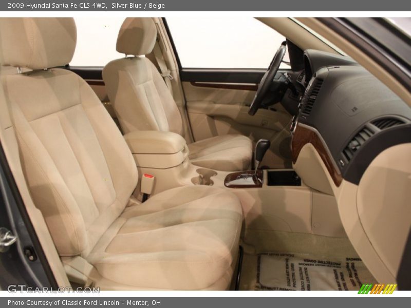 Silver Blue / Beige 2009 Hyundai Santa Fe GLS 4WD