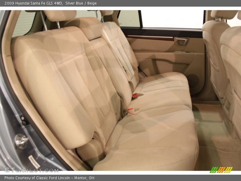 Silver Blue / Beige 2009 Hyundai Santa Fe GLS 4WD