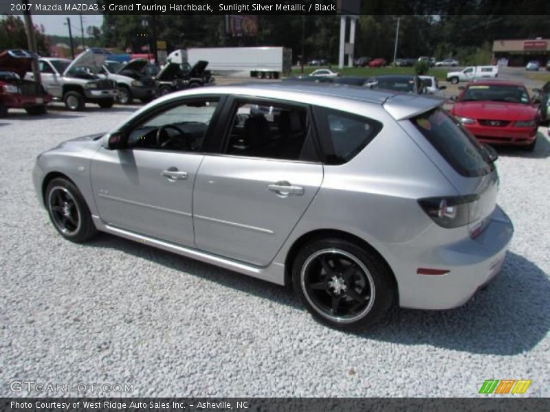 Sunlight Silver Metallic / Black 2007 Mazda MAZDA3 s Grand Touring Hatchback