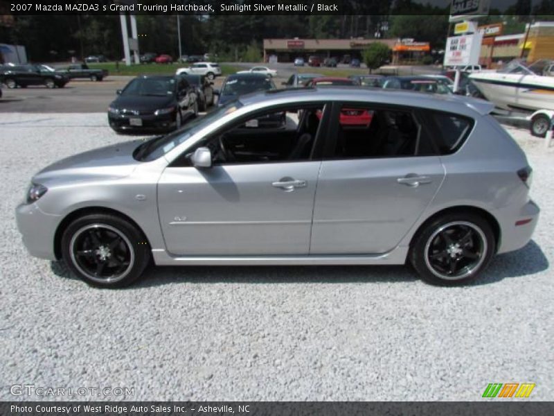 Sunlight Silver Metallic / Black 2007 Mazda MAZDA3 s Grand Touring Hatchback