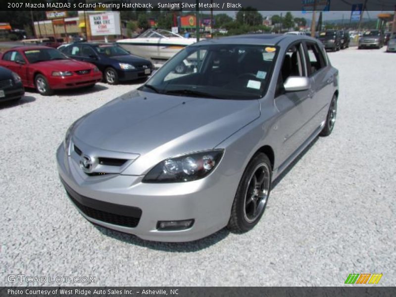 Sunlight Silver Metallic / Black 2007 Mazda MAZDA3 s Grand Touring Hatchback