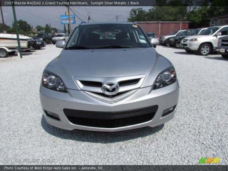 Sunlight Silver Metallic / Black 2007 Mazda MAZDA3 s Grand Touring Hatchback