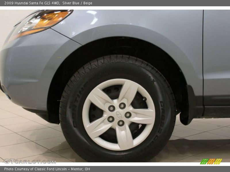 Silver Blue / Beige 2009 Hyundai Santa Fe GLS 4WD