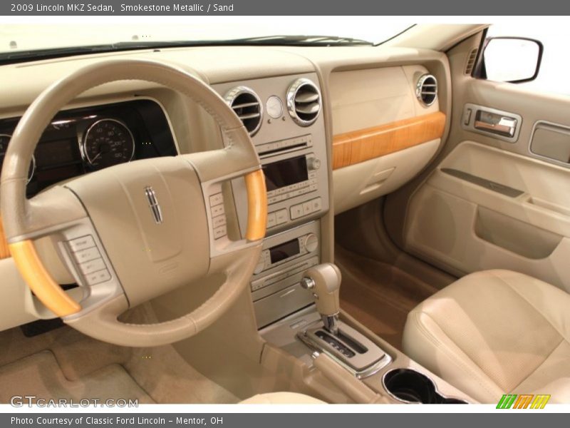 Smokestone Metallic / Sand 2009 Lincoln MKZ Sedan