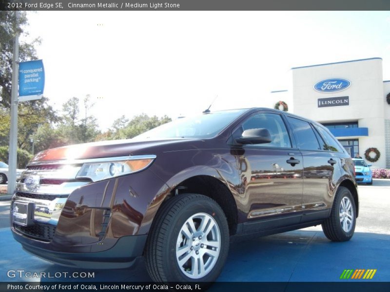 Cinnamon Metallic / Medium Light Stone 2012 Ford Edge SE