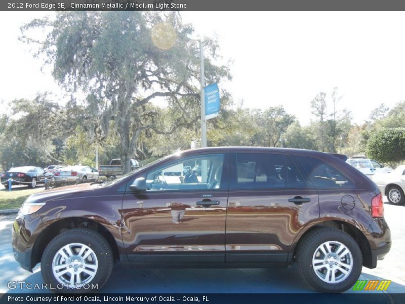 Cinnamon Metallic / Medium Light Stone 2012 Ford Edge SE