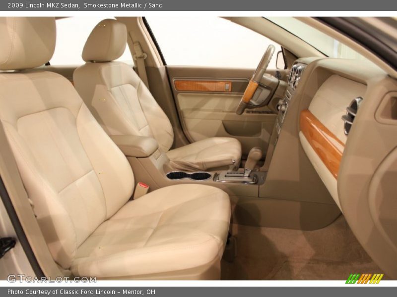 Smokestone Metallic / Sand 2009 Lincoln MKZ Sedan