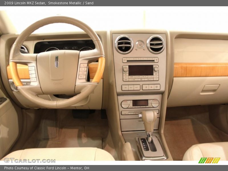 Smokestone Metallic / Sand 2009 Lincoln MKZ Sedan