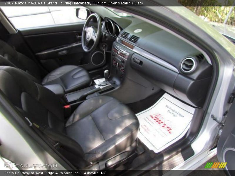 Sunlight Silver Metallic / Black 2007 Mazda MAZDA3 s Grand Touring Hatchback