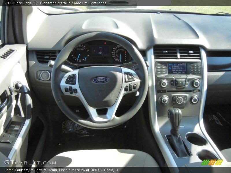 Cinnamon Metallic / Medium Light Stone 2012 Ford Edge SE